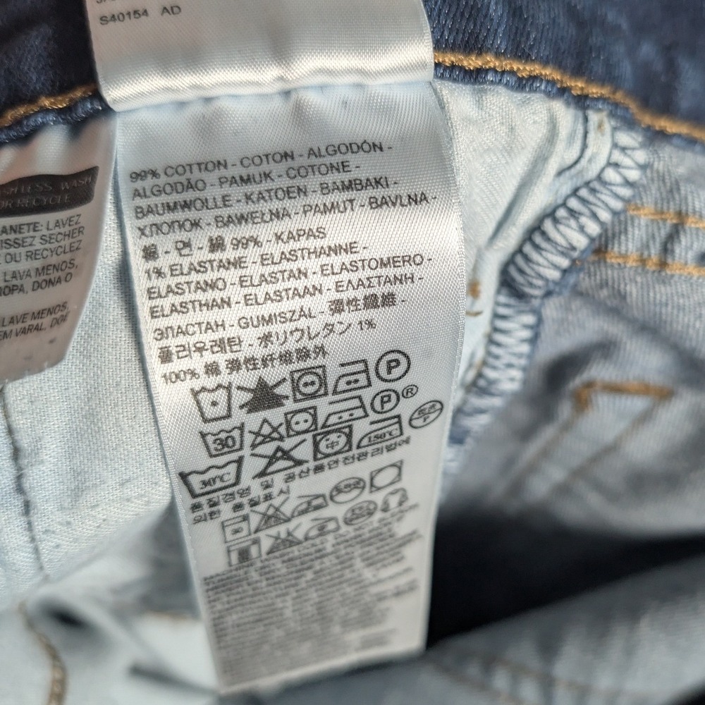 Levi's 511 Slim Fit Jeans Mens 31x32 Dark Blue Western Workwear Versatile *29X29 - Picture 5 of 9